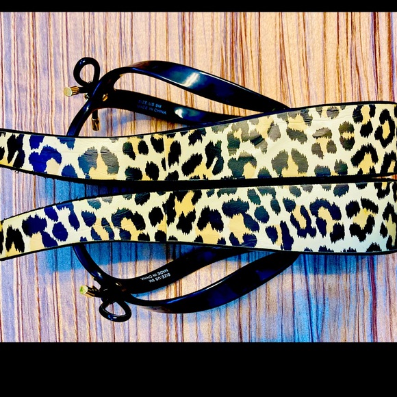 KATE SPADE ‘Rhett’ Leopard Bow Wedge Sandals size 9 - Picture 6 of 6